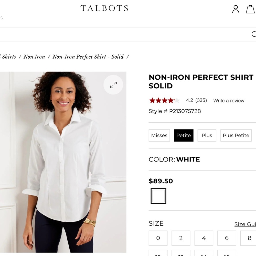 Non-iron button down shirt